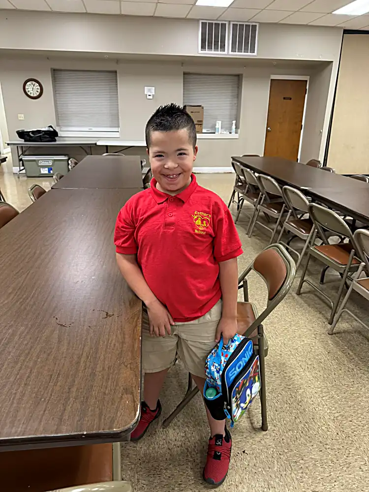Hudson young student in classroom